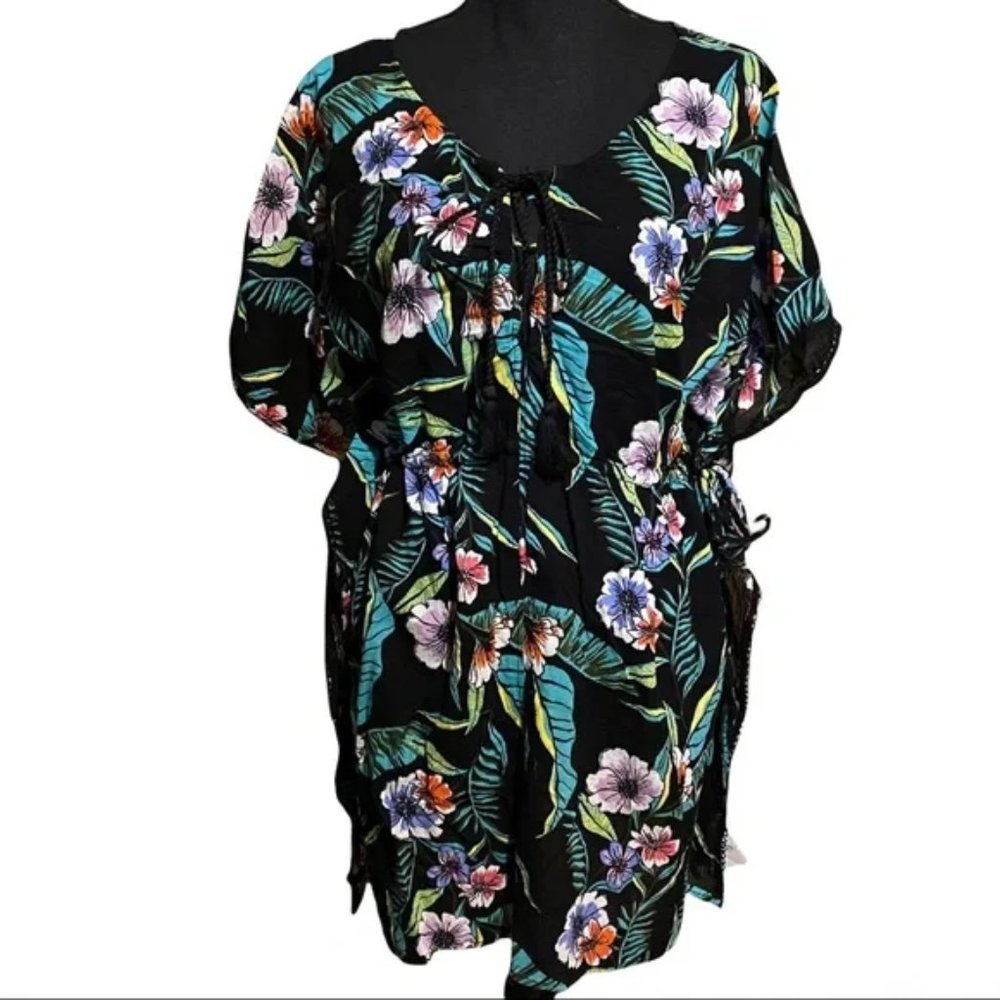 Old Navy Floral Swimsuit Beach Cover-Up Women’s XL